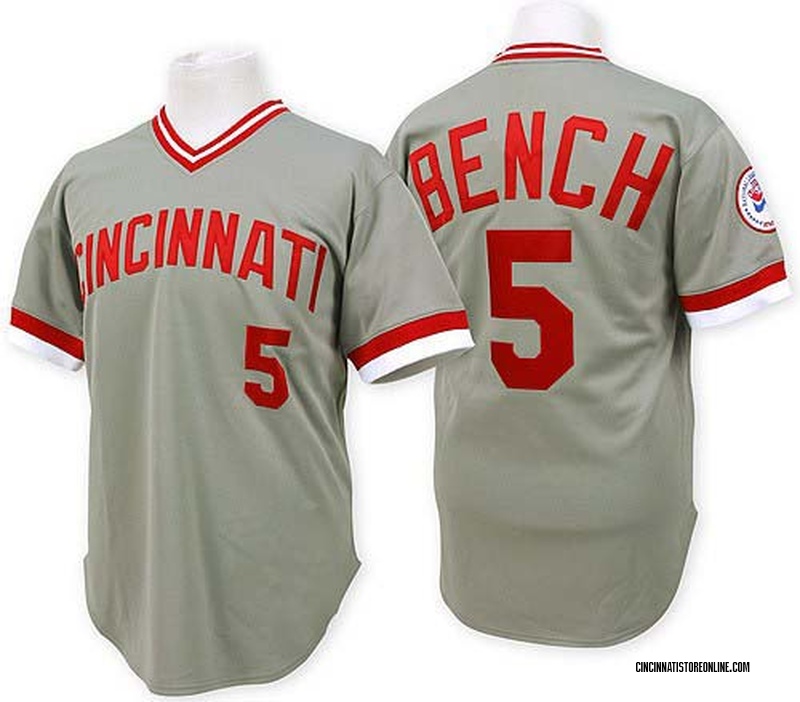 johnny bench reds jersey