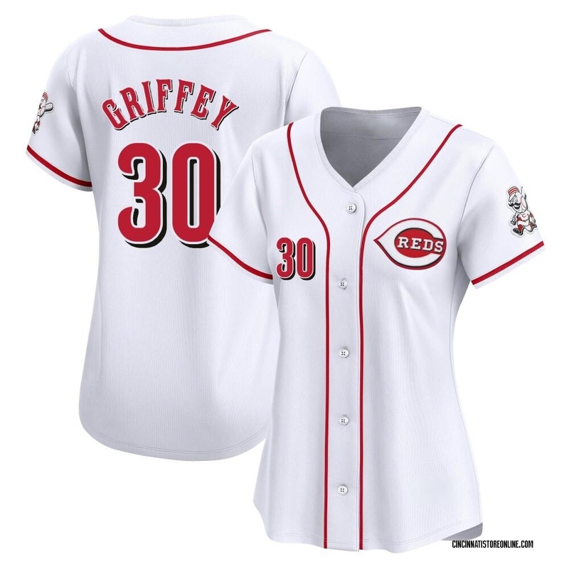 Ken Griffey Women's Cincinnati Reds Home Jersey - White Limited