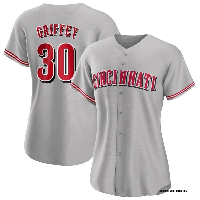 Men's Ken Griffey Jr. Red/Black Cincinnati Reds Cooperstown Collection  Replica Player Jersey