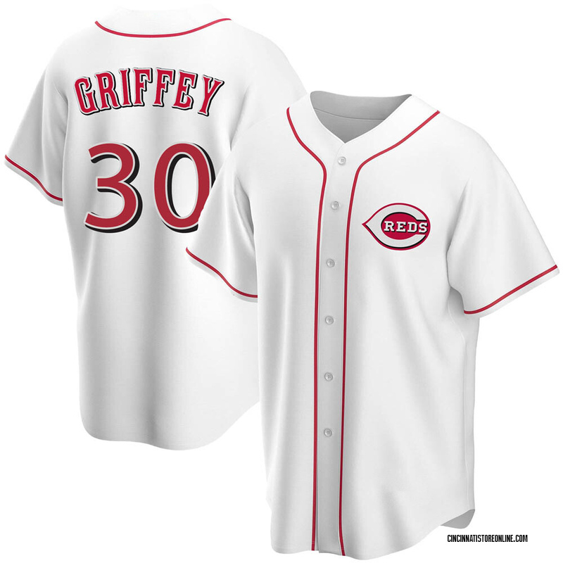 Ken Griffey Youth Cincinnati Reds Home Jersey - White Replica