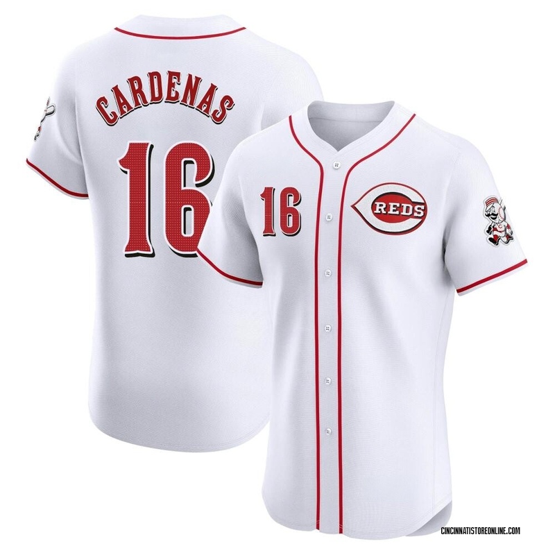 Leo Cardenas Men's Cincinnati Reds Home Jersey - White Elite