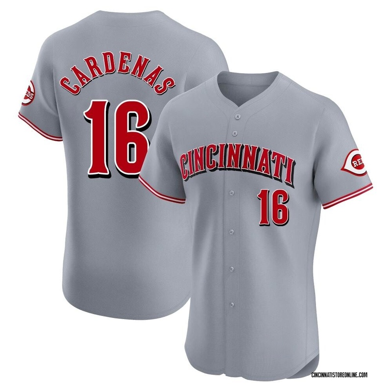 Leo Cardenas Men's Cincinnati Reds Road Jersey - Gray Elite