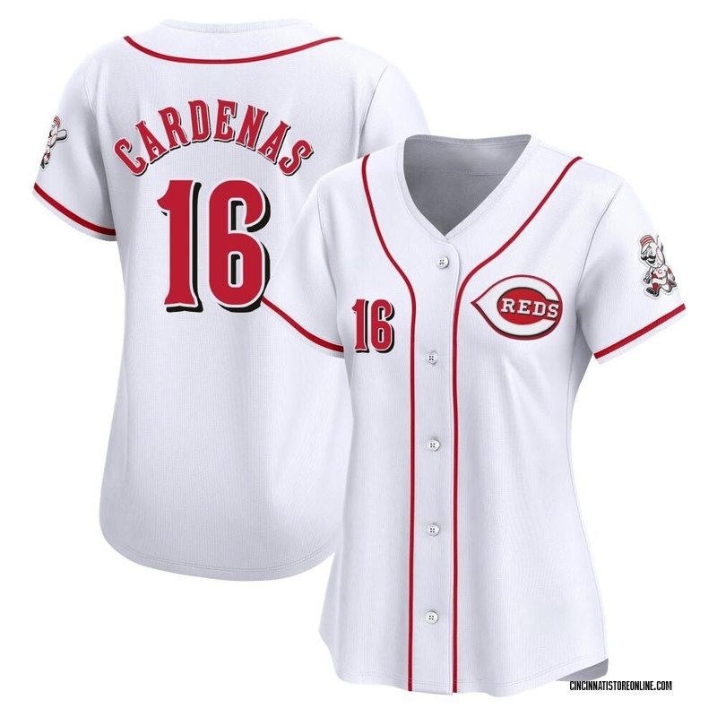 Leo Cardenas Women's Cincinnati Reds Home Jersey - White Limited