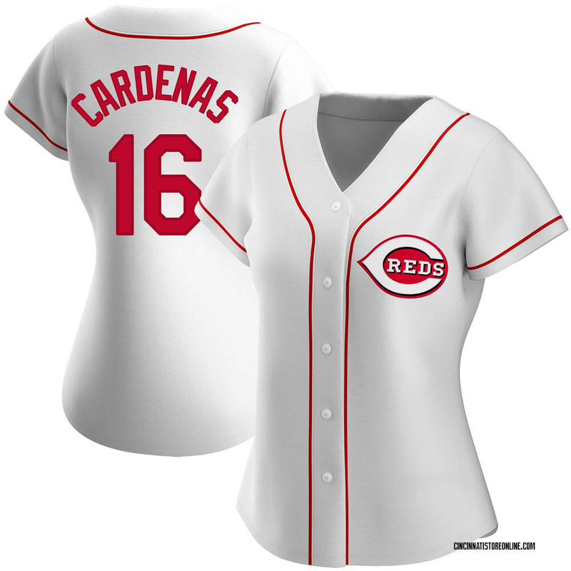 Leo Cardenas Women's Cincinnati Reds Home Jersey - White Replica