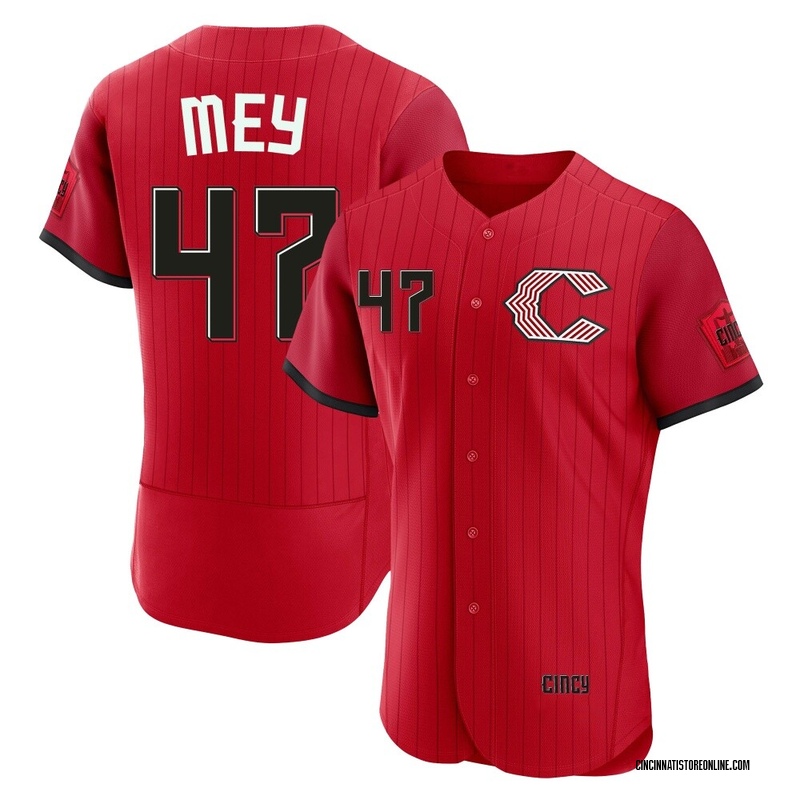 Luis Mey Men's Cincinnati Reds 2026 City Connect Stadium Jersey - Red Authentic