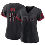 Luis Mey Women's Cincinnati Reds 2023 City Connect Jersey - Black Authentic