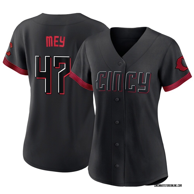 Luis Mey Women's Cincinnati Reds 2023 City Connect Jersey - Black Authentic