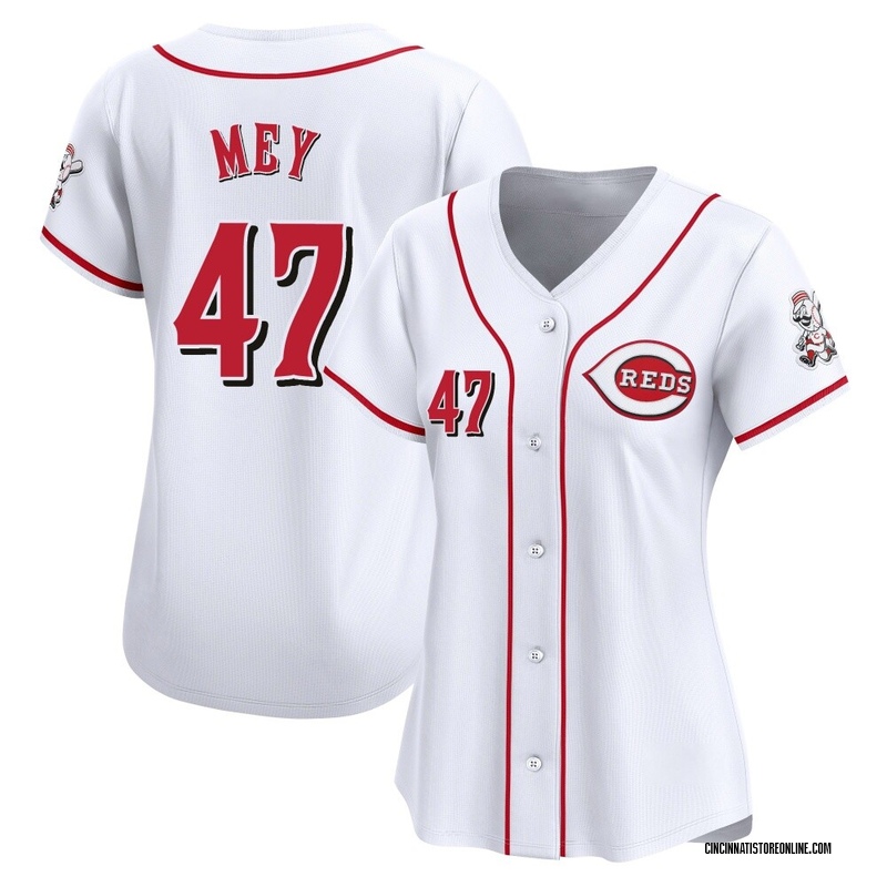 Luis Mey Women's Cincinnati Reds Home Jersey - White Limited