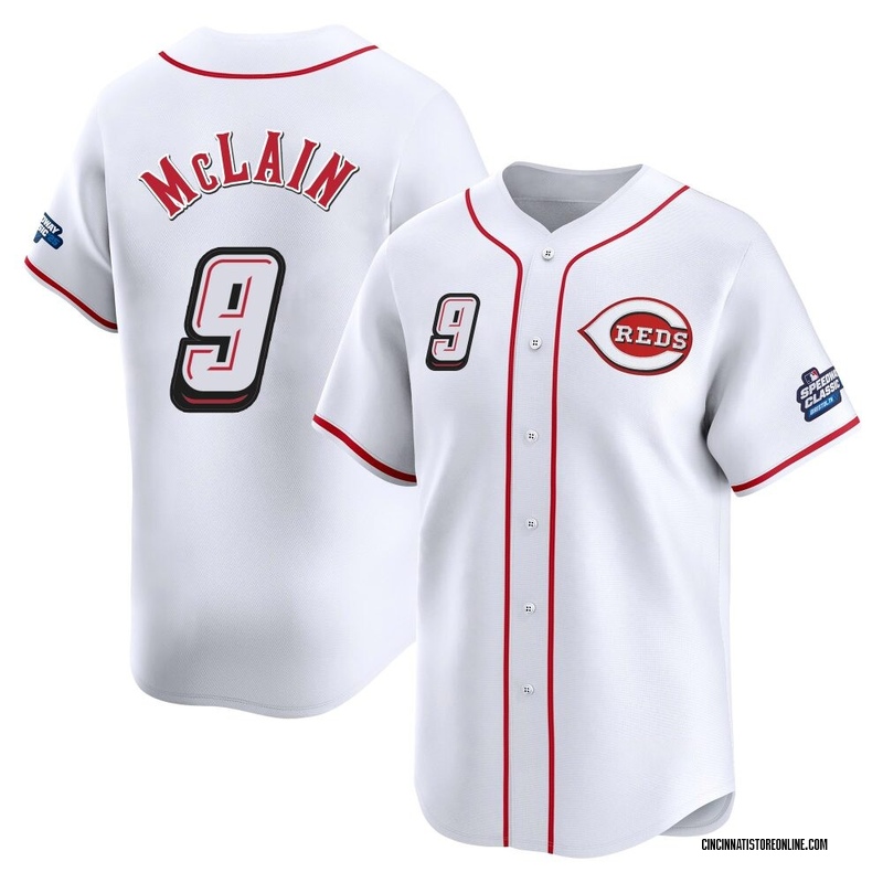 Matt McLain Men's Cincinnati Reds 2025 Speedway Classic Alternate Jersey - White Limited