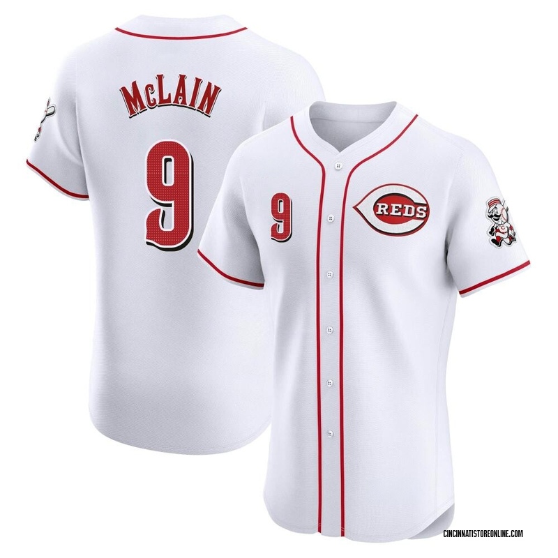 Matt McLain Men's Cincinnati Reds Home Patch Jersey - White Elite