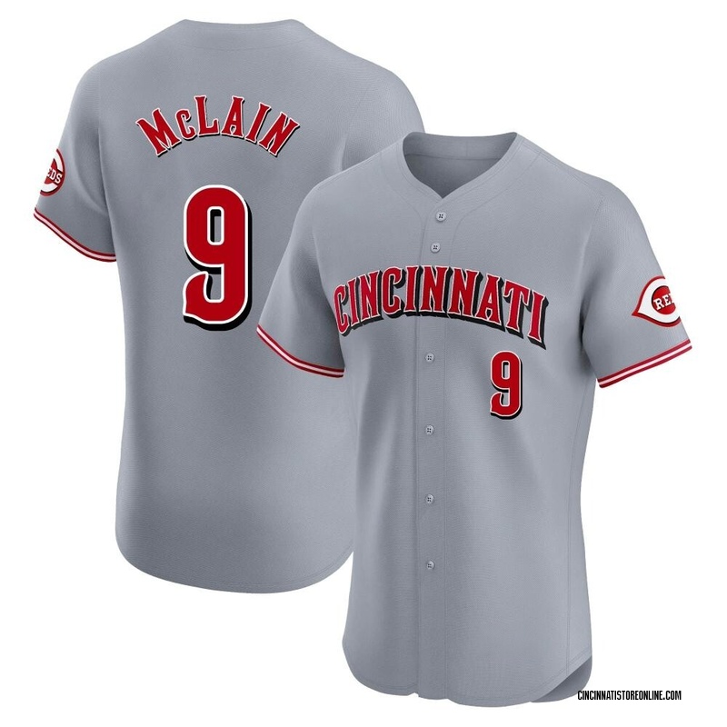 Matt McLain Men's Cincinnati Reds Road Jersey - Gray Elite