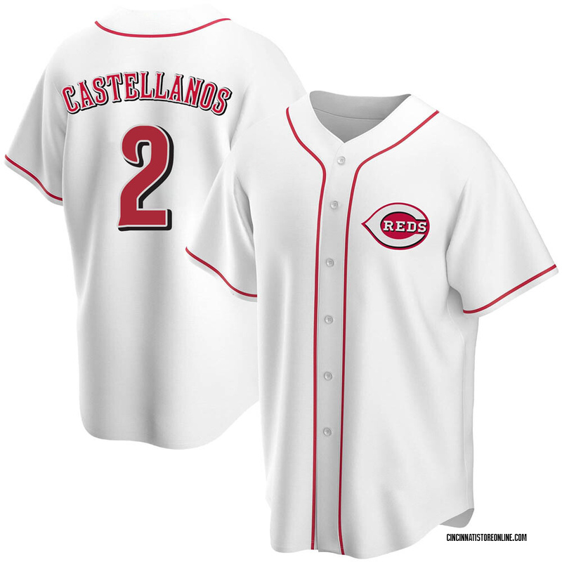 Nick Castellanos Men's Cincinnati Reds Home Jersey - White Replica