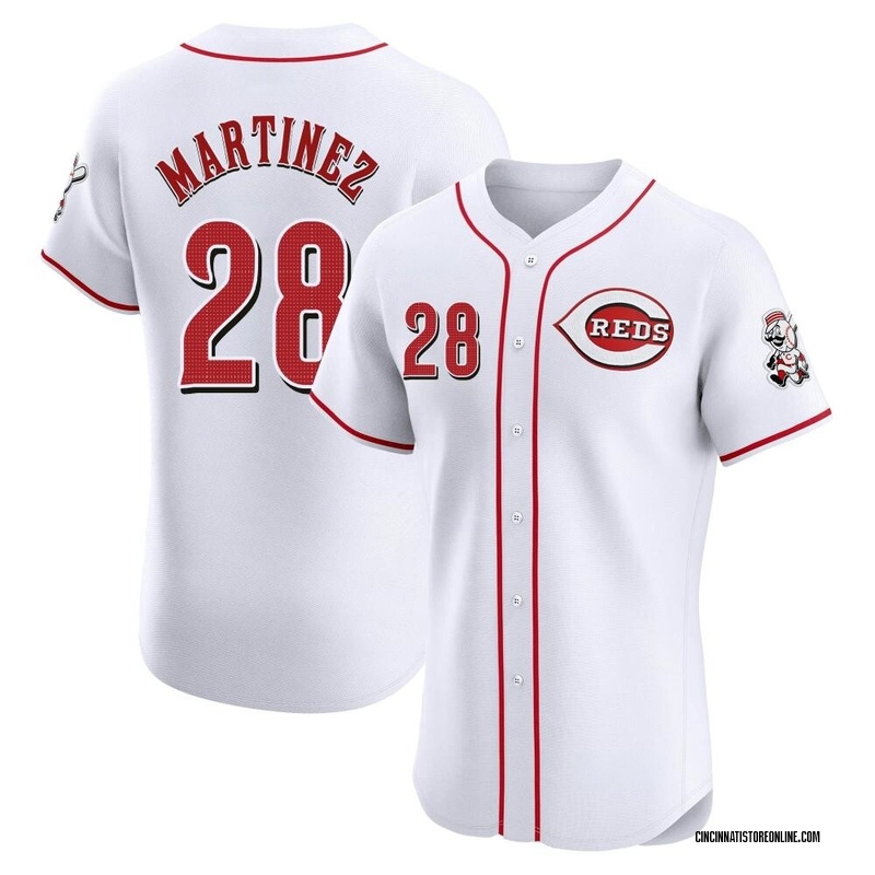Nick Martinez Men's Cincinnati Reds Home Patch Jersey - White Elite