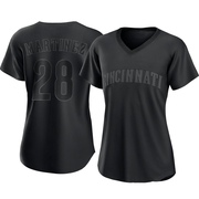 Nick Martinez Women's Cincinnati Reds Pitch Fashion Jersey - Black Authentic