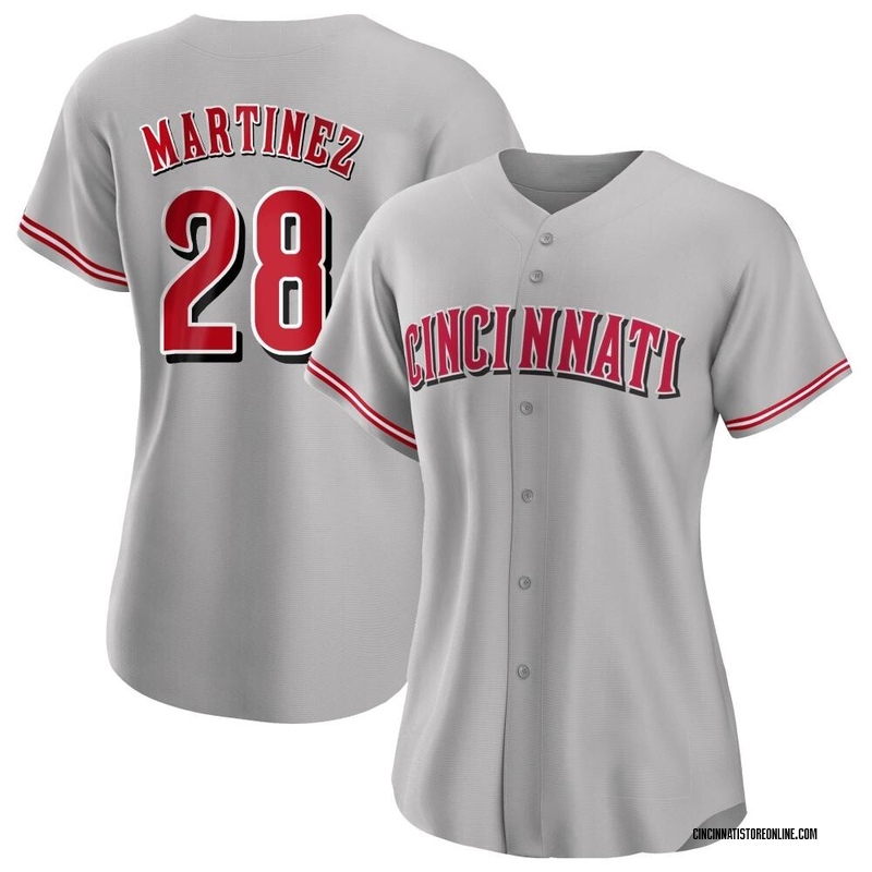 Nick Martinez Women's Cincinnati Reds Road Jersey - Gray Authentic