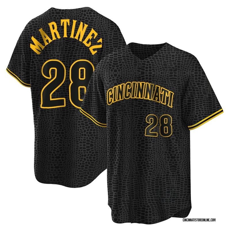 Nick Martinez Youth Cincinnati Reds Snake Skin City Jersey - Black Replica