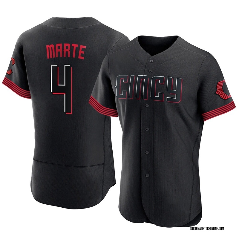 Noelvi Marte Men's Cincinnati Reds 2023 City Connect Jersey - Black Authentic