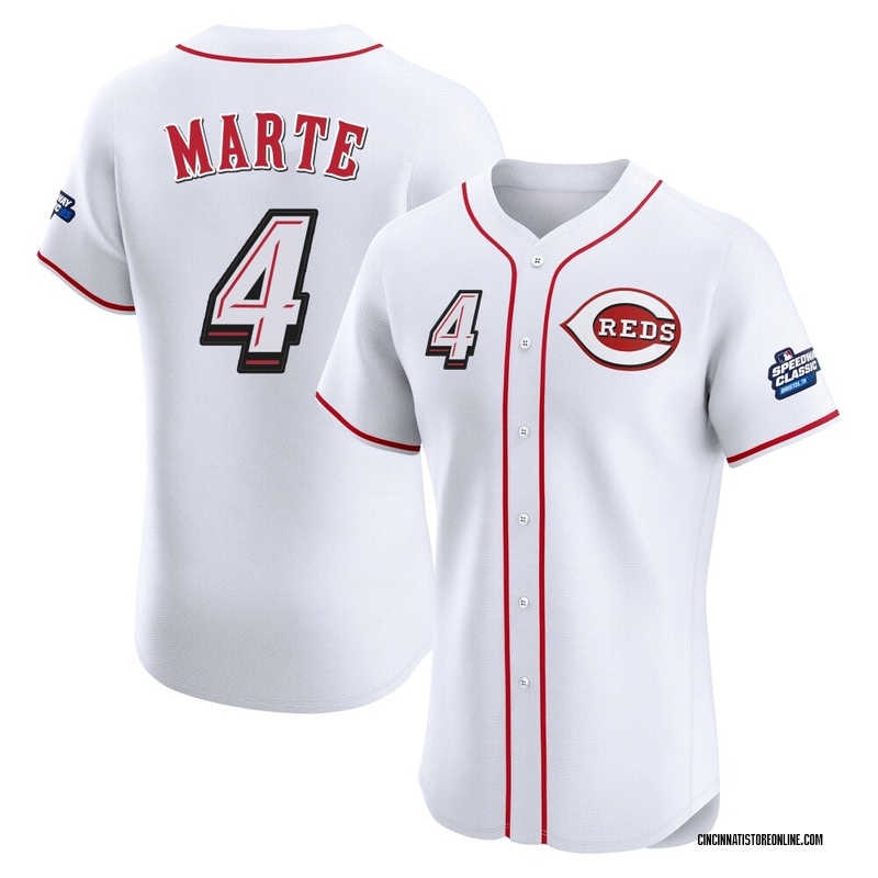 Noelvi Marte Men's Cincinnati Reds 2025 Speedway Classic Alternate Jersey - White Elite