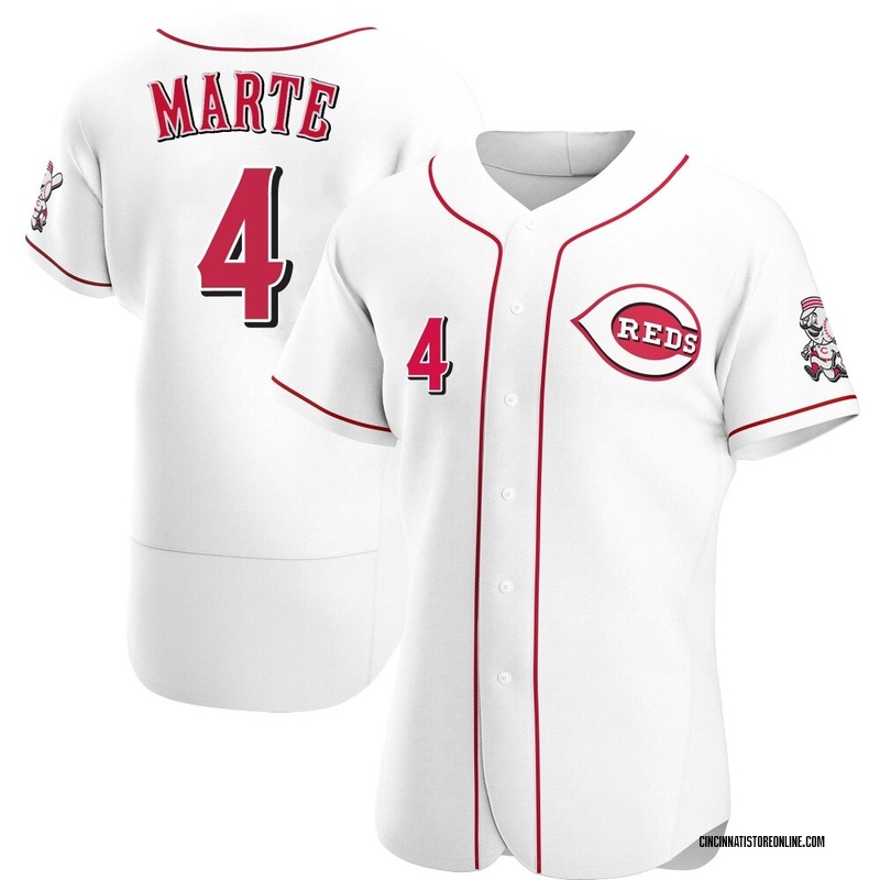 Noelvi Marte Men's Cincinnati Reds Home Jersey - White Authentic