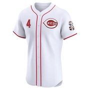 Noelvi Marte Men's Cincinnati Reds Home Jersey - White Elite