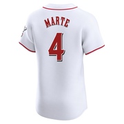 Noelvi Marte Men's Cincinnati Reds Home Jersey - White Elite