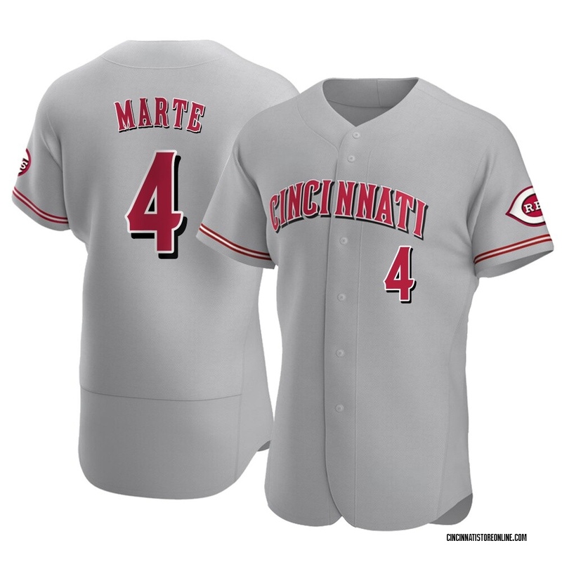 Noelvi Marte Men's Cincinnati Reds Road Jersey - Gray Authentic