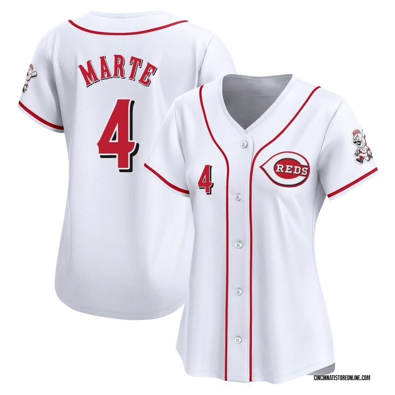 Noelvi Marte Women's Cincinnati Reds Home Jersey - White Limited