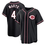 Noelvi Marte Youth Cincinnati Reds Fashion Out Jersey - Black Replica