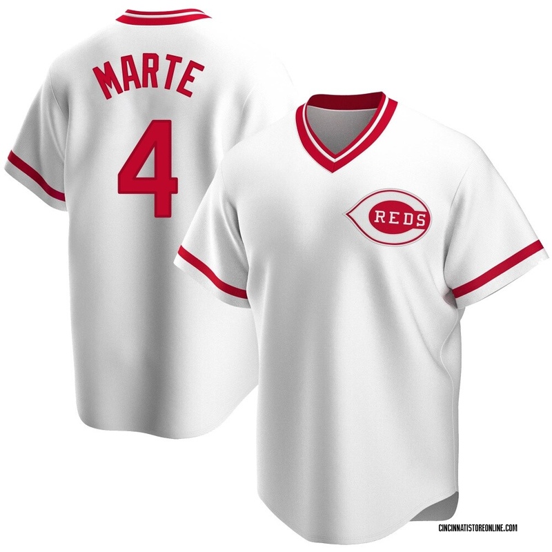 Noelvi Marte Youth Cincinnati Reds Home Cooperstown Collection Jersey - White Replica