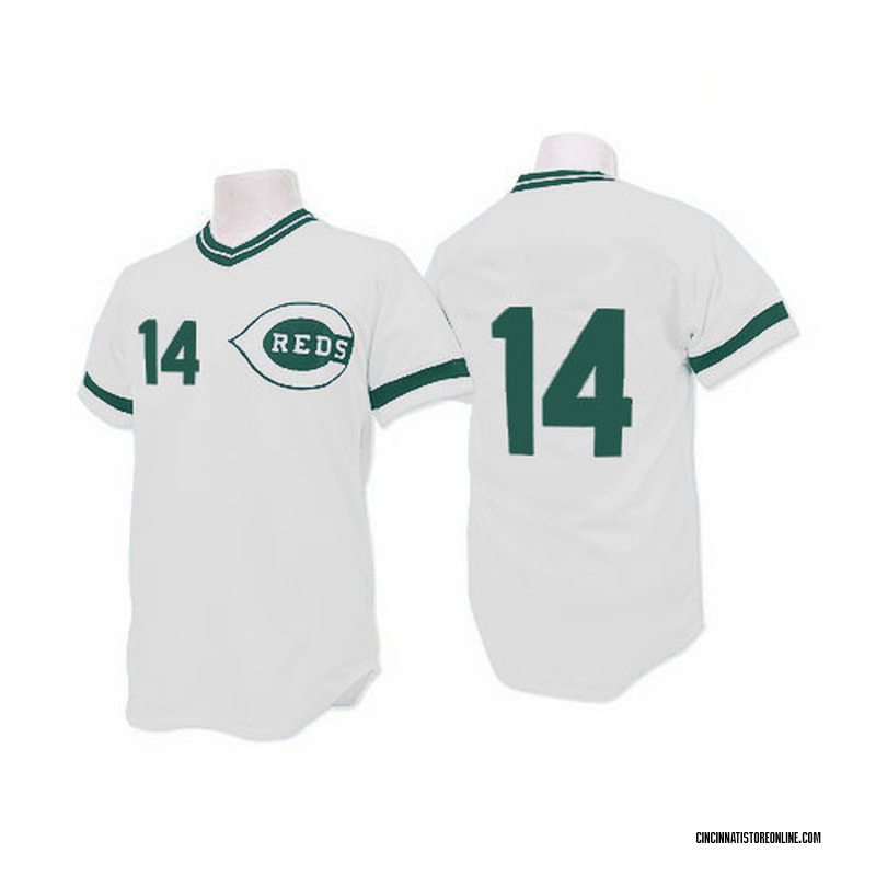 Pete Rose Men's Cincinnati Reds (Green Patch) Throwback Jersey