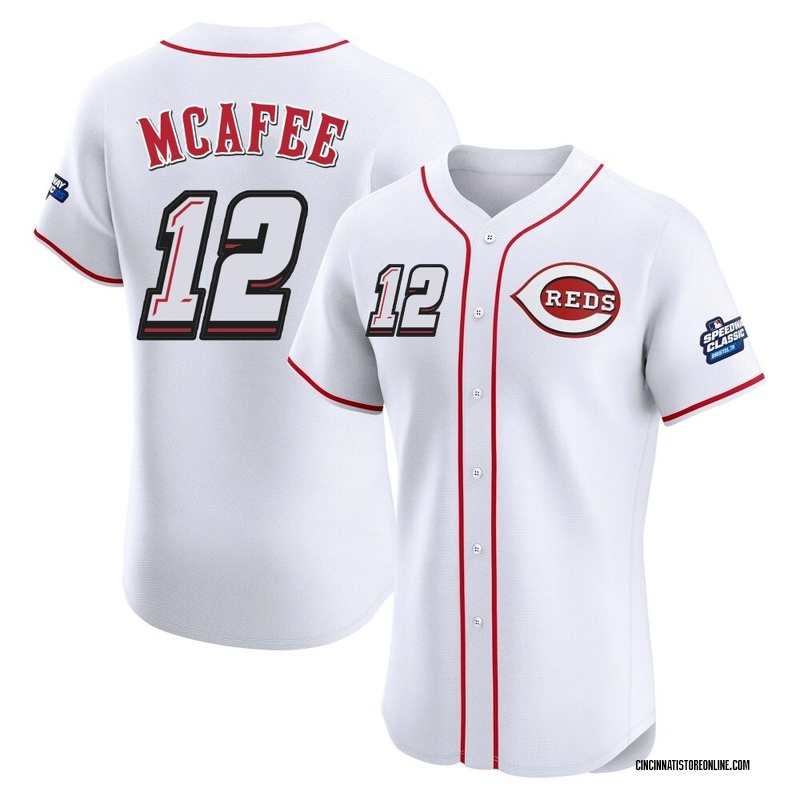 Quincy Mcafee Men's Cincinnati Reds 2025 Speedway Classic Alternate Jersey - White Elite