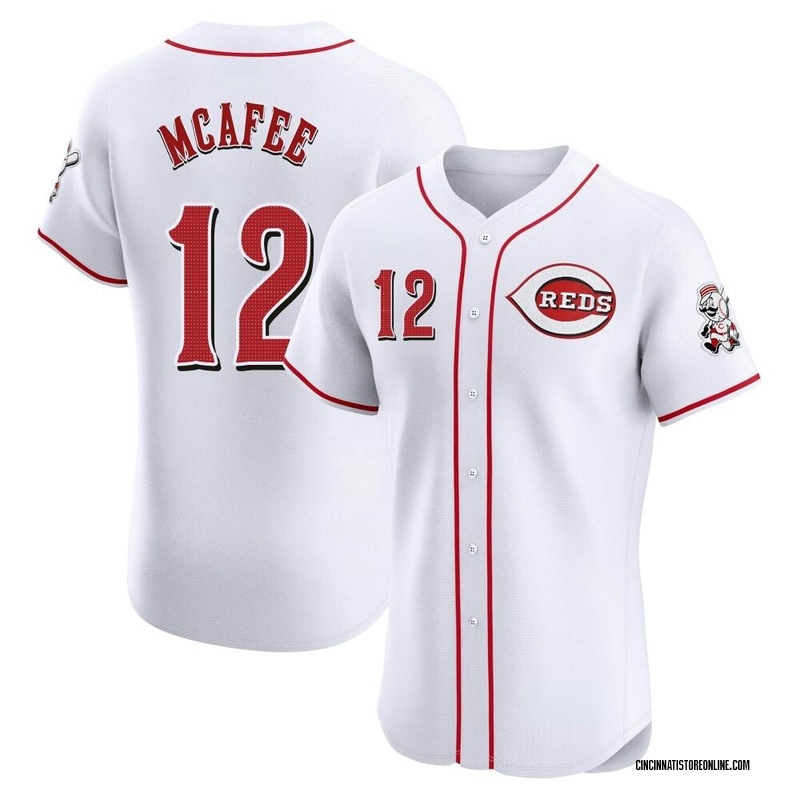 Quincy Mcafee Men's Cincinnati Reds Home Jersey - White Elite