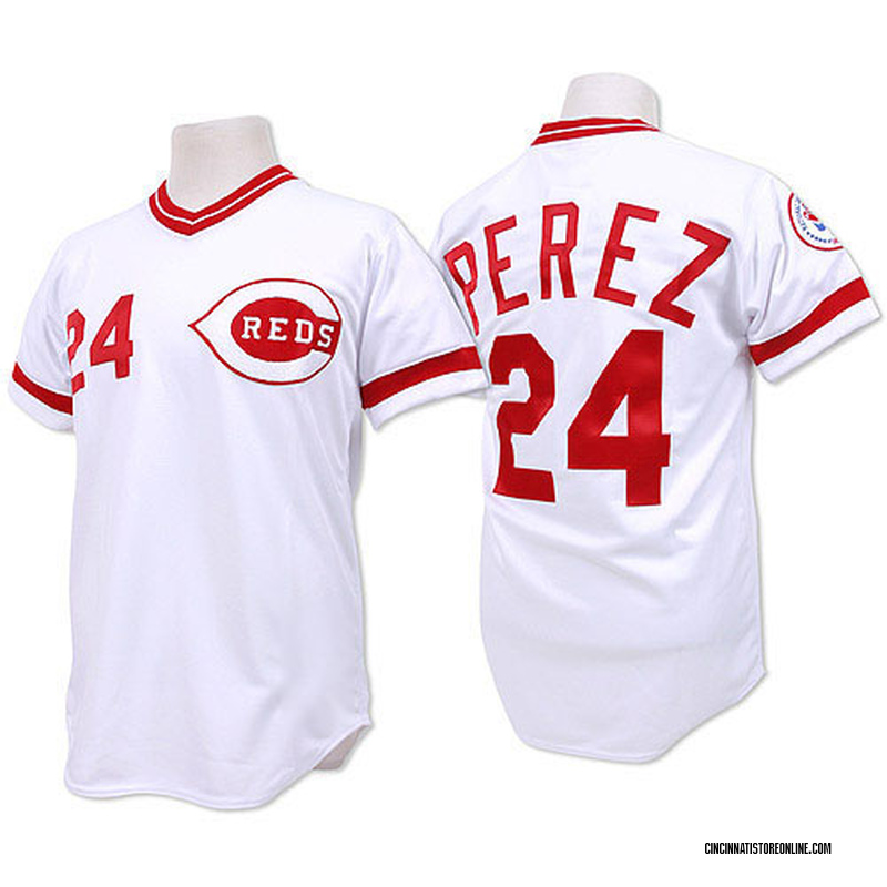 Tony Perez Men's Cincinnati Reds Throwback Jersey - White Authentic