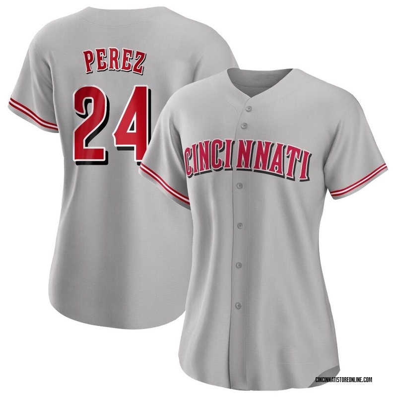Tony Perez Women's Cincinnati Reds Road Jersey - Gray Authentic