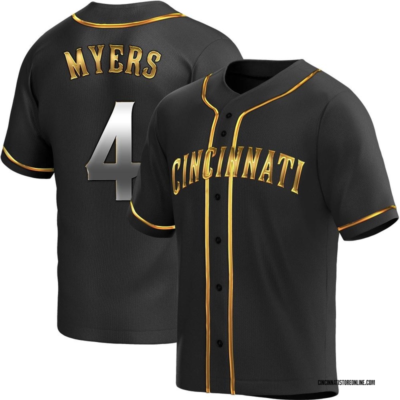 Wil Myers Men's Cincinnati Reds Alternate Jersey - Black Golden Replica