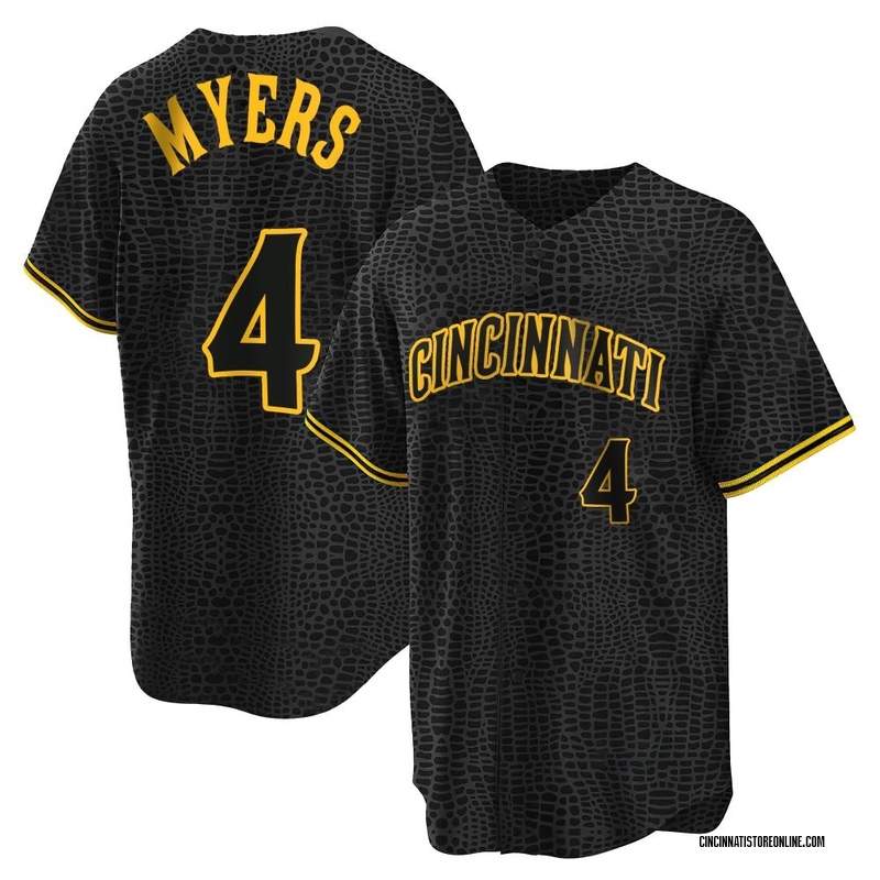 Wil Myers Youth Cincinnati Reds Snake Skin City Jersey - Black Replica