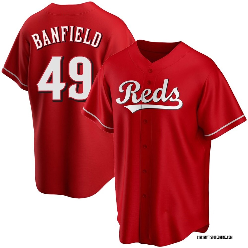 Will Banfield Men's Cincinnati Reds Alternate Jersey - Red Replica