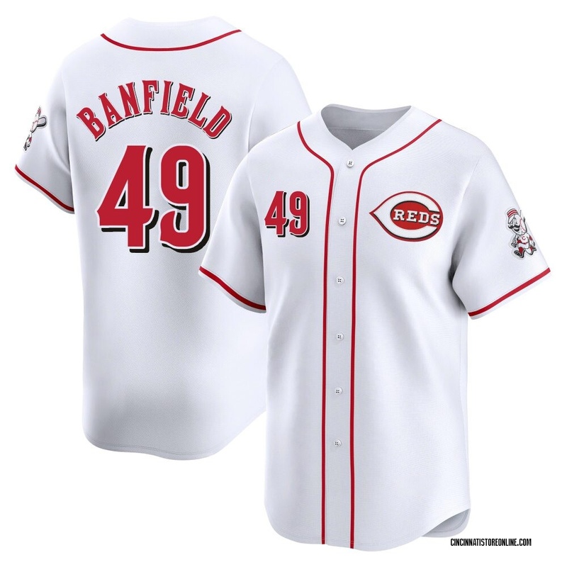 Will Banfield Men's Cincinnati Reds Home Jersey - White Limited