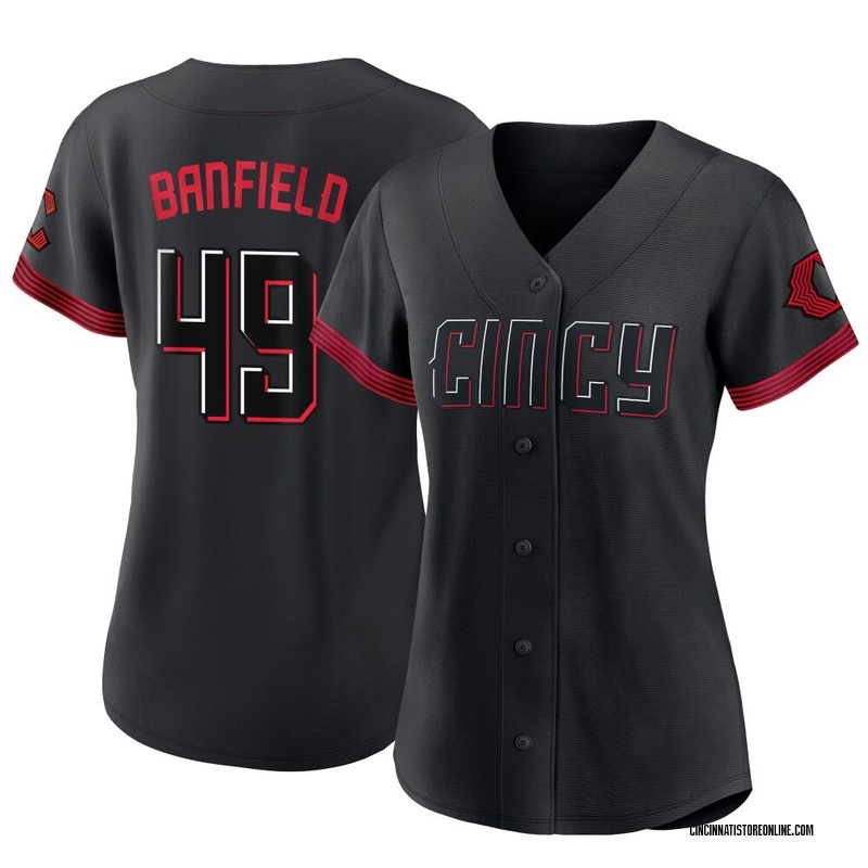 Will Banfield Women's Cincinnati Reds 2023 City Connect Jersey - Black Replica