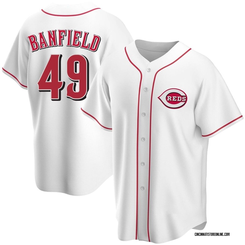 Will Banfield Youth Cincinnati Reds Home Jersey - White Replica
