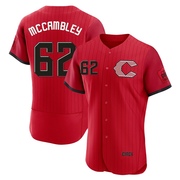 Zachary McCambley Men's Cincinnati Reds 2026 City Connect Stadium Jersey - Red Authentic