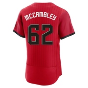 Zachary McCambley Men's Cincinnati Reds 2026 City Connect Stadium Jersey - Red Authentic