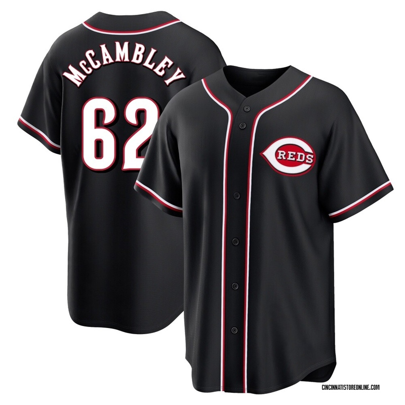 Zachary McCambley Men's Cincinnati Reds Fashion Out Jersey - Black Replica