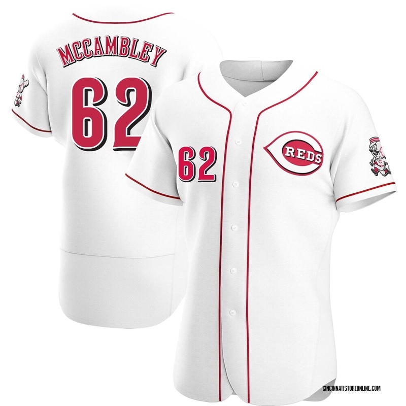 Zachary McCambley Men's Cincinnati Reds Home Jersey - White Authentic