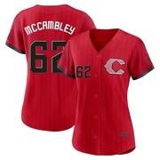 Zachary McCambley Women's Cincinnati Reds 2026 City Connect Stadium Jersey - Red Limited
