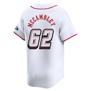 Zachary McCambley Youth Cincinnati Reds 2025 Speedway Classic Alternate Jersey - White Limited