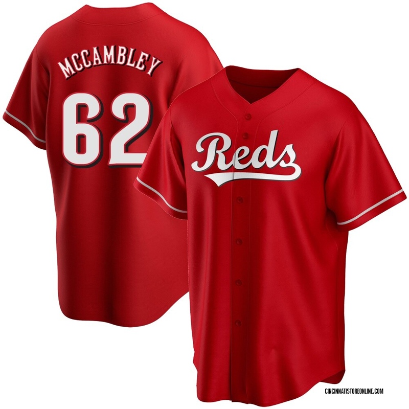 Zachary McCambley Youth Cincinnati Reds Alternate Jersey - Red Replica
