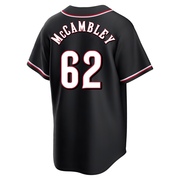 Zachary McCambley Youth Cincinnati Reds Fashion Out Jersey - Black Replica